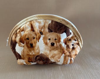 Small Quilted Purse - Labrador Retriever puppies