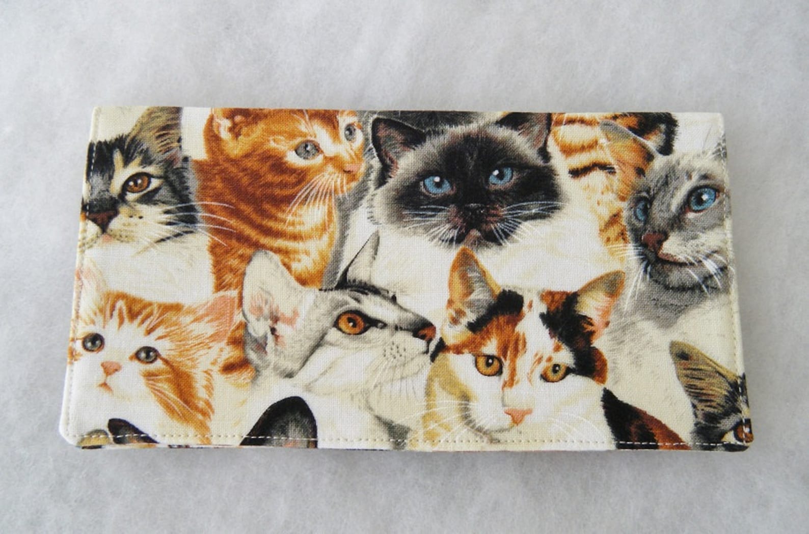 Realistic Cats Checkbook Cover Etsy