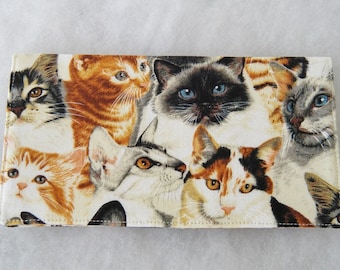 Realistic Cats - checkbook cover