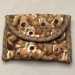 Kartenhalter - Braune Hunde