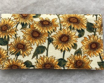 Checkbook Cover - Sunflowers