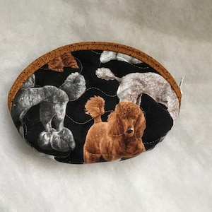 Small Quilted Purse - Poodles