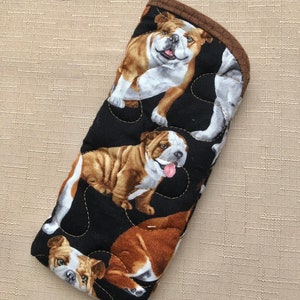 Bulldogs - Quilted Eyeglass/Sunglass case