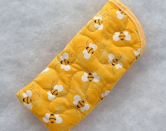 Quilted Sunglass/Eyeglass case - Bumblebees