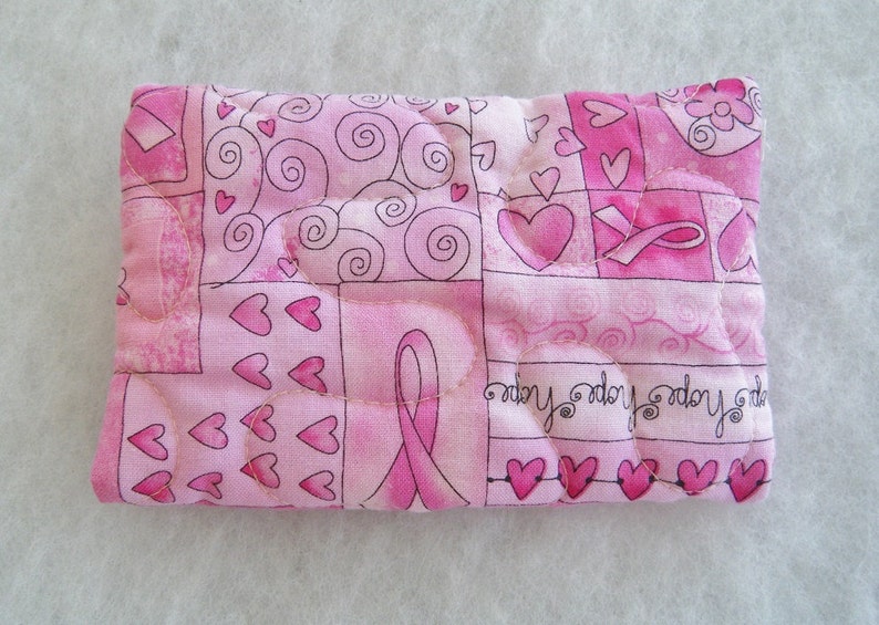 Quilted Tissue Holder Breast Cancer Awareness Pink Etsy