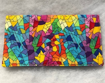 Stained glass - checkbook cover
