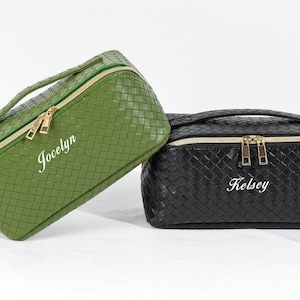Trousse de maquillage personnalisée, trousse à maquillage personnalisée, trousse de maquillage personnalisée | cadeau personnalisé pour elle, cadeau personnalisé pour demoiselle d'honneur, trousse de maquillage de voyage