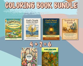 Libros para colorear cristianos: Escrituras, símbolos y parábolas (descarga digital)