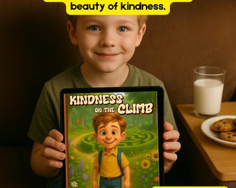 Laberinto interactivo para niños: La amabilidad en la escalada (descarga digital, libro para colorear extra)