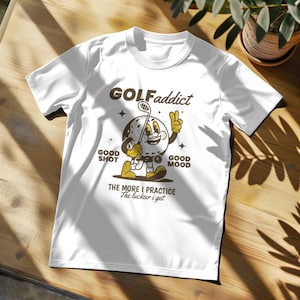 Koszulka z grafiką golfową unisex - idealny prezent dla golfistów, zabawna koszulka golfowa, koszulka dla miłośników golfa, odzież golfowa, sportowa koszulka