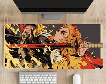 Vibrant Anime Desk Mat, XXL Gaming Mousepad for Keyboard and Mouse, Anti-Slip, Smooth Surface, Extended Size for PC Setup & Office Desk