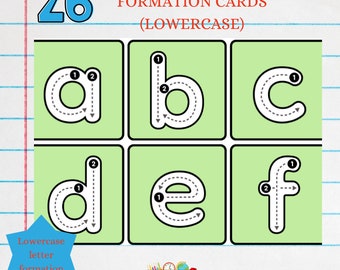 Letter formation lowercase letter flashcards Learning Resources early years homeschool curriculum eyfs classroom kindergarten Nursery