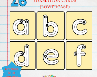 Letter formation lowercase letter flashcards Learning Resources early years homeschool curriculum eyfs classroom kindergarten Nursery