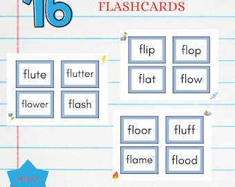 Phonics sounds flashcards fl words learning resources, Early Years Kindergarten phonics Primary School Classroom activities, spelling