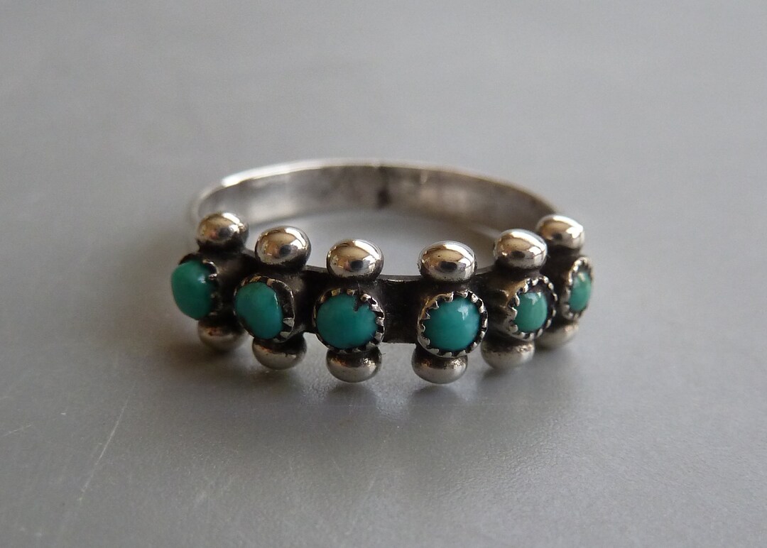 Snake Eye Turquoise Ring, Zuni Turquoise Ring, Native American