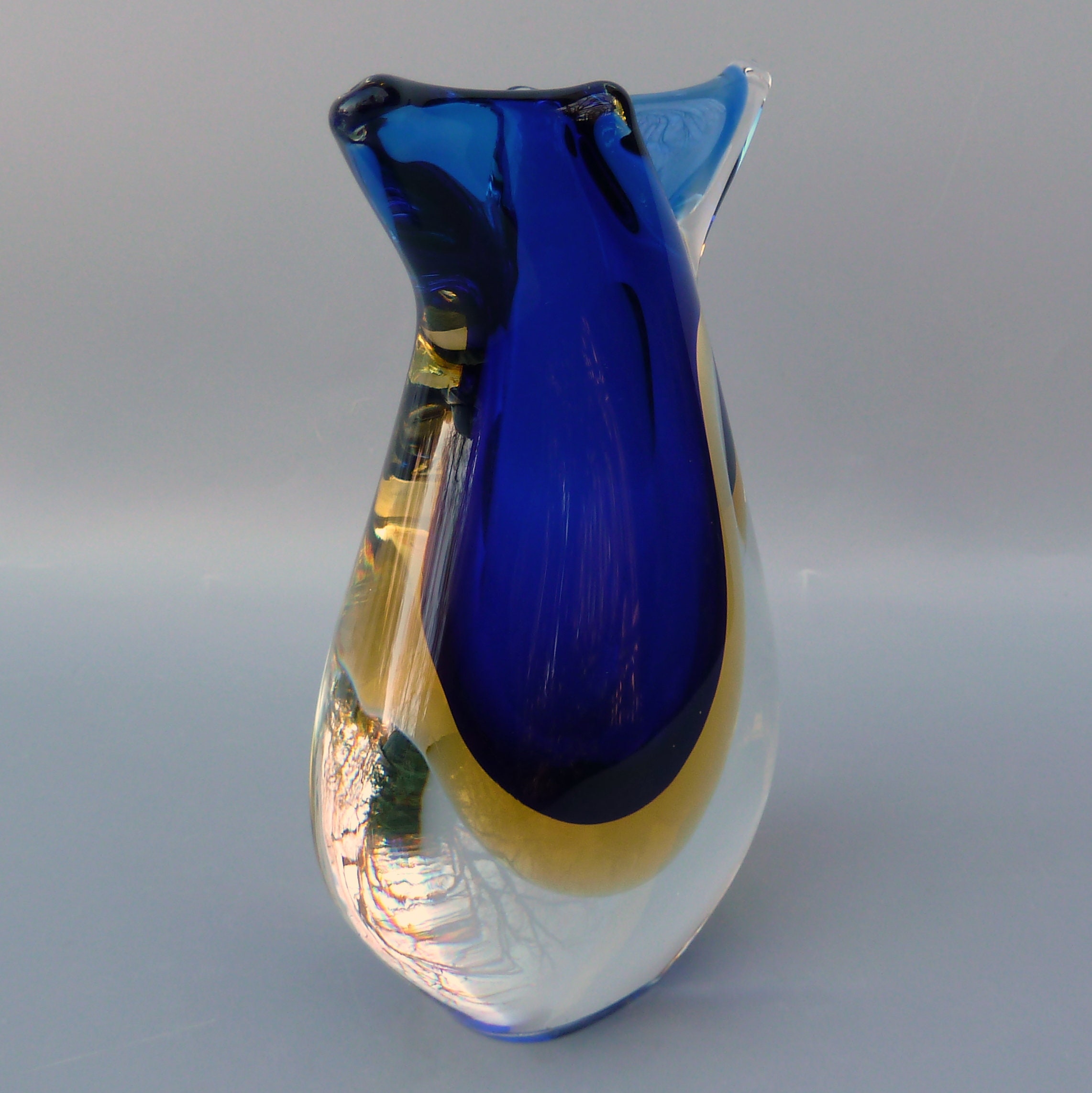 工芸品 Murano Glass Vase (Blue & Yellow) s-l1200.jpg