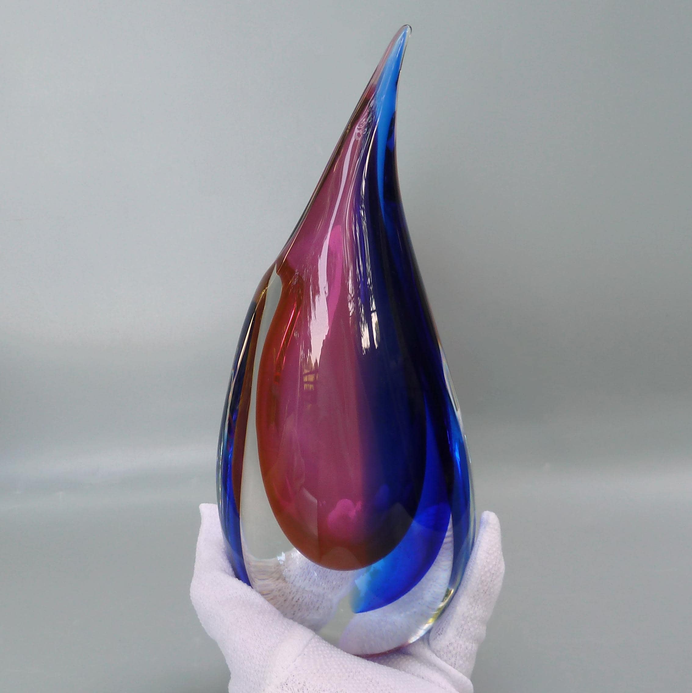 工芸品 Murano Glass Vase (Purple) Murano Glass Vase Purple/Aqua/Blue - Murano Glass - Murano