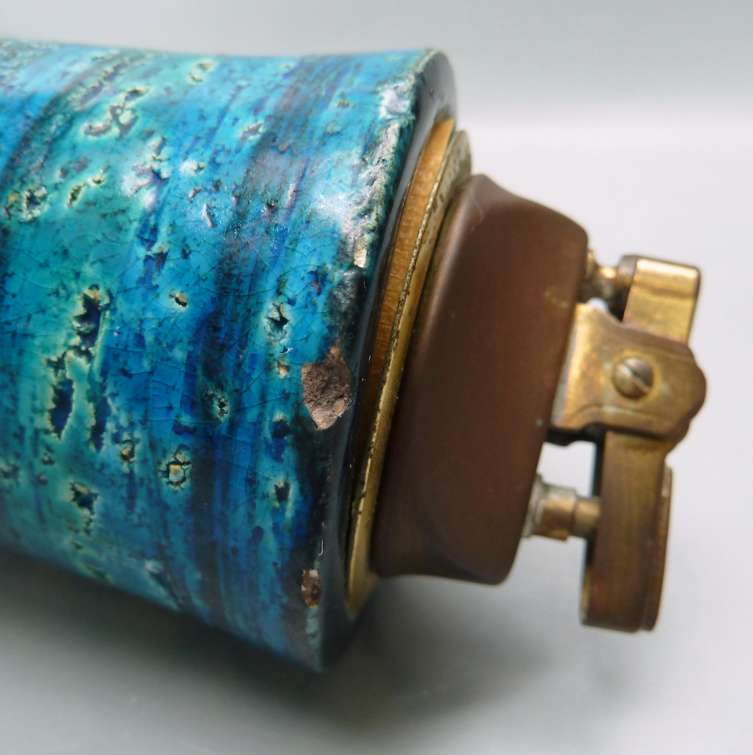 ヴィンテージ ビトッシ リミニブルー ホース Bitossi Rimini Blue Lighter,bitossi Lighter,bitossi