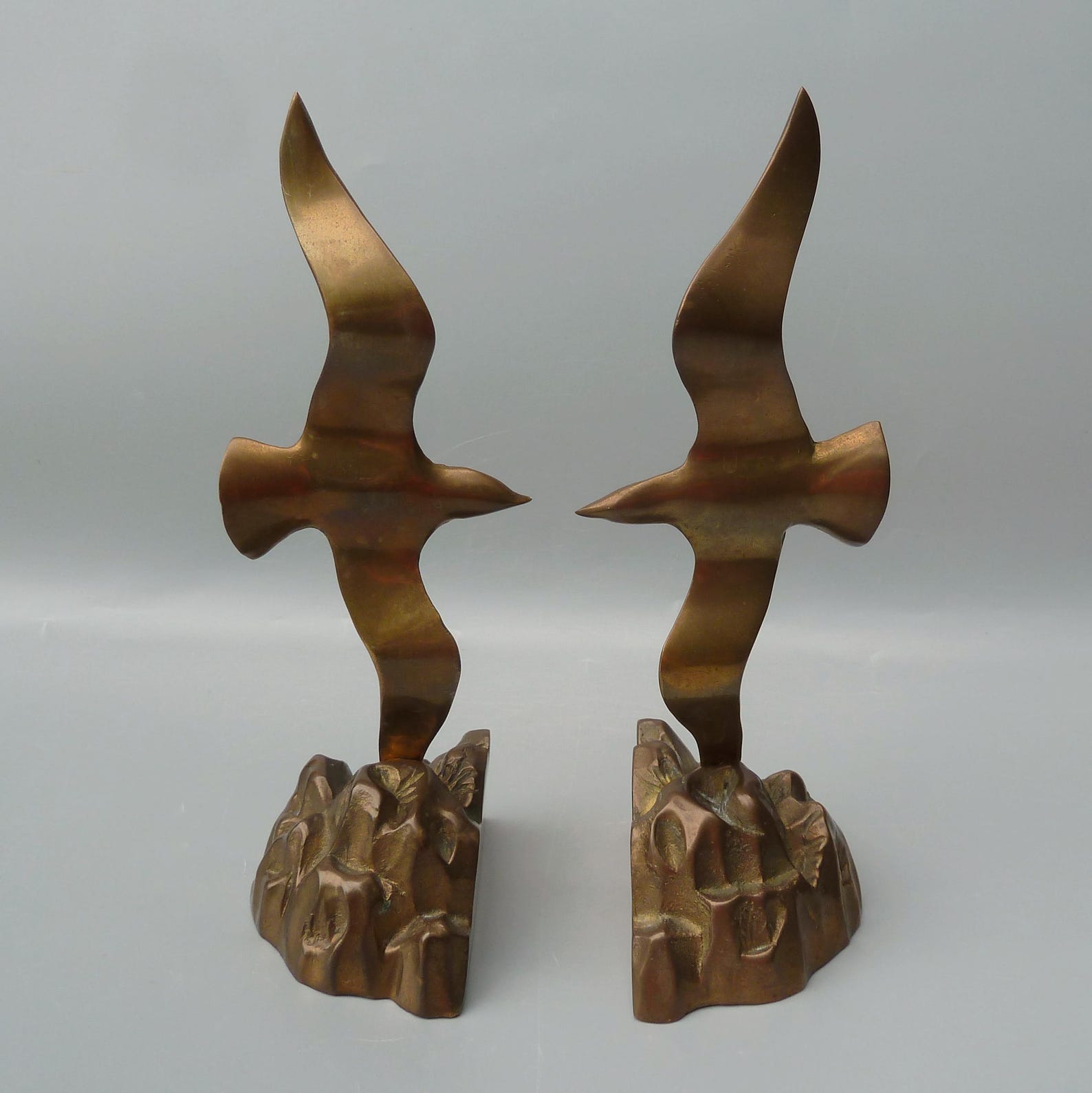 Vintage Curtis Jere Style Gull Bookends