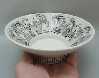 Arabia Finland Sunflower Bowl 7 1/8” Dish Hilkka-liisa Ahola Mid