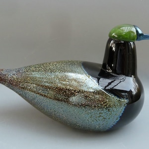 Oiva Toikka Glass Bird,discontinued Toikka Sorsauros Male Mallard