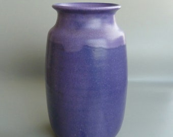 Paul Bellardo Ceramic Vase, Bellardo Vase, Bellardo Pottery Vase, Midcentury Modern Pottery, Modernist Ceramic Vase, Bellardo Purple Pottery