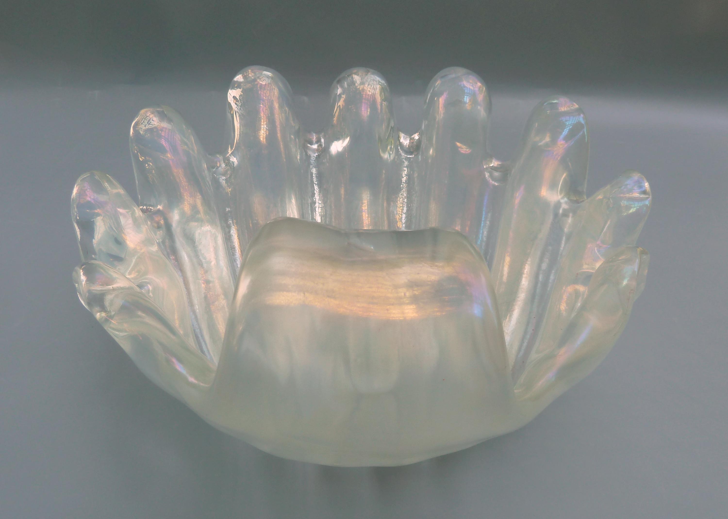 Vintage Ercole Barovier Iridescent Conch Shell Bowl, Barovier & Toso ...