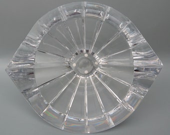 Orrefors Marin Vertical Cut Vase, Orrefors Art Glass Vase, Jan Johansson Design, Swedish Art Glass, Orrefors Cut Crystal Eye Bowl 4775-12