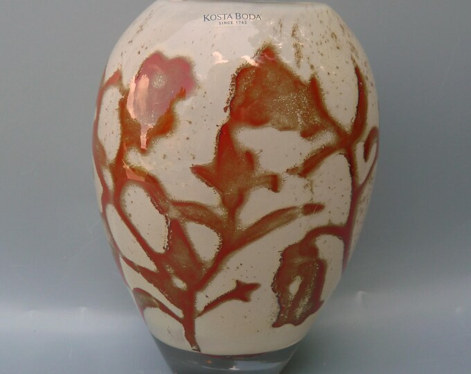 Olle Brozen Floating Flowers Vase, Kosta Boda Glass Vase 7040320 ...