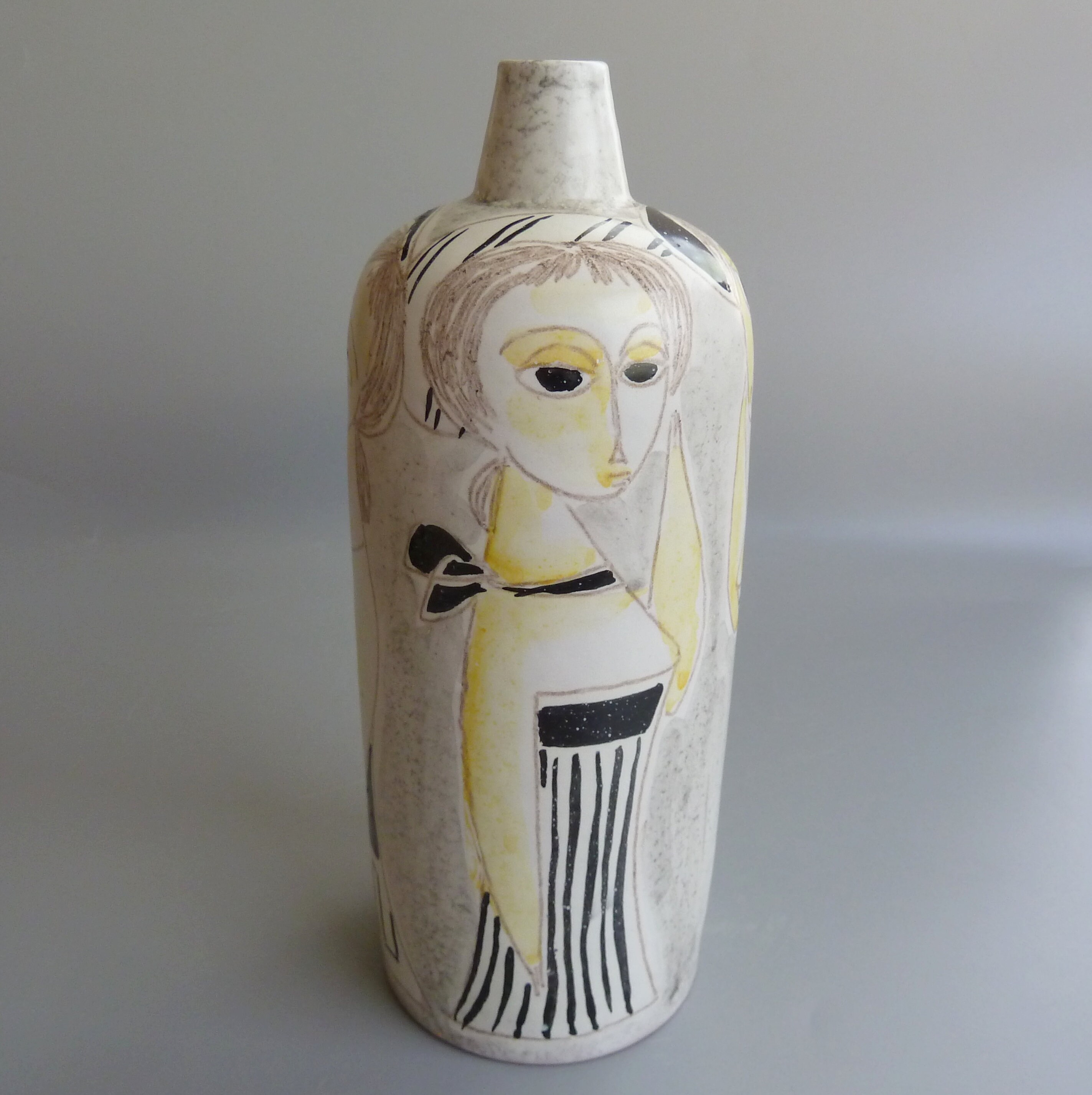 Marcello Fantoni Ceramic Vase, Fantoni Pottery Vase, Fantoni Marcello Fantoni Ceramic Vase, Fantoni Pottery Vase, Fantoni