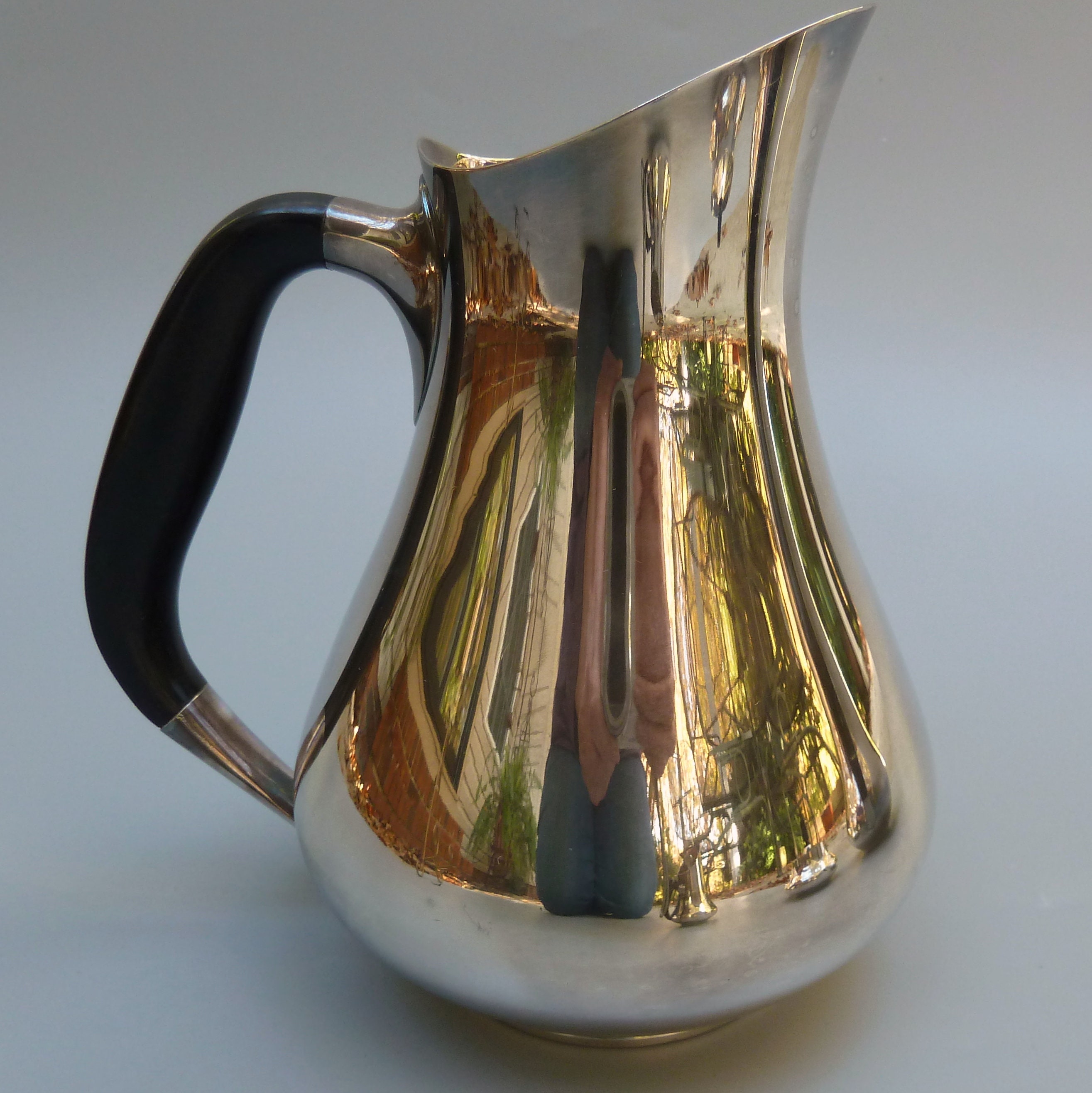 【Cohr】ティーポット【シルバープレート】デンマーク CARL M COHR DENMARK STERLING SILVER COFFEE AND TEA SET (3