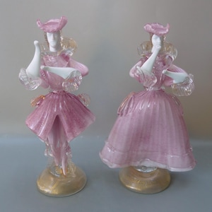 Vintage Murano Glass Figurines Dancers - Etsy