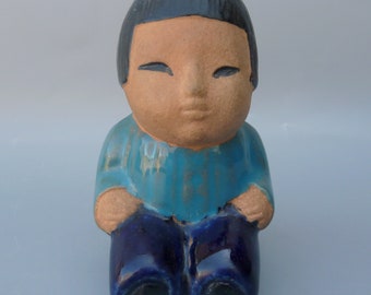 Lisa Larson Mei Chinese Figurine, Lisa Larson Children Of The World, Lisa Larson Figurine,Midcentury Swedish Pottery,Lisa Larson Gustavsberg