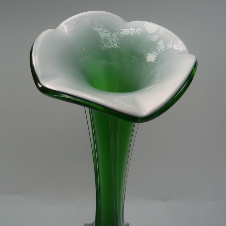 Jack in the Pulpit Vase Calla Lily Glass Vase Flower Stretch Etsy