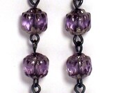 Purple Amethyst and Sterling Silver Earrings February Gift, Gifts for Her