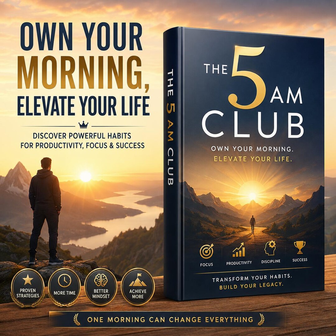 5am Club Routine Pdf The 5AM Club Book Summary PDF | Morning Routine Guide | Productivity ...