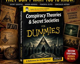 Conspiracy Theories and Secret Societies Guide | Illuminati UFOs Hidden History & Government Cover Ups | Digital Download