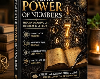 Numerology Guide PDF | Hidden Meaning of Numbers & Letters | Spiritual Self Discovery | Life Path Destiny Guide | Digital Download