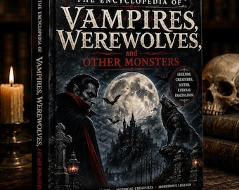 Enciclopédia de Vampiros e Lobisomens em PDF | Lendas Sombrias e Monstros Míticos (E-book) | Criaturas do Terror Gótico (Download Digital)