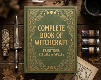 Resumen de la Guía de Brujería (Libro Electrónico) / Rituales Wicca, Hechizos y Adivinación / Prácticas Ocultas y Espirituales (PDF) / Descarga Digital