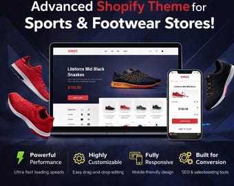 Kings Mehrzweck Shop heraus - Theme - Vorlage für ein Mode-, Elektronik- & Möbelhaus, Responsive Shopify 2.0 Mega Store Theme