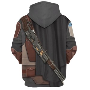Mandalorian Cosplay Hoodie Joggers, Star Wars Costume Hoodie, Star Wars Characters Galaxy Edge's Hoodie Men, Movie Fan Merch Gifts