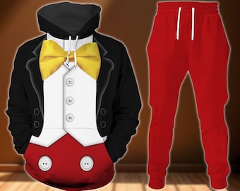 Mickey Mouse Cosplay Hoodie, Jogger, Disney Character Costume Shirt, Mickey Lovers Shirt, Magic Kingdom Merch, Disney Halloween Gift