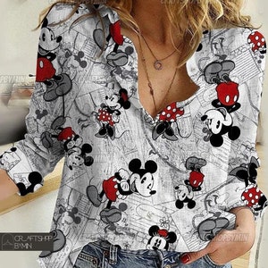 Mickey mouse blouse Etsy France