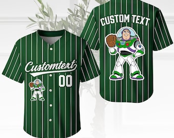 Personalisierte Buzz Lightjahre Team Baseball Jersey, Disney Buzz Passende Jersey Shirt, Disney Jersey, Familienurlaub Outfit, Toy Story