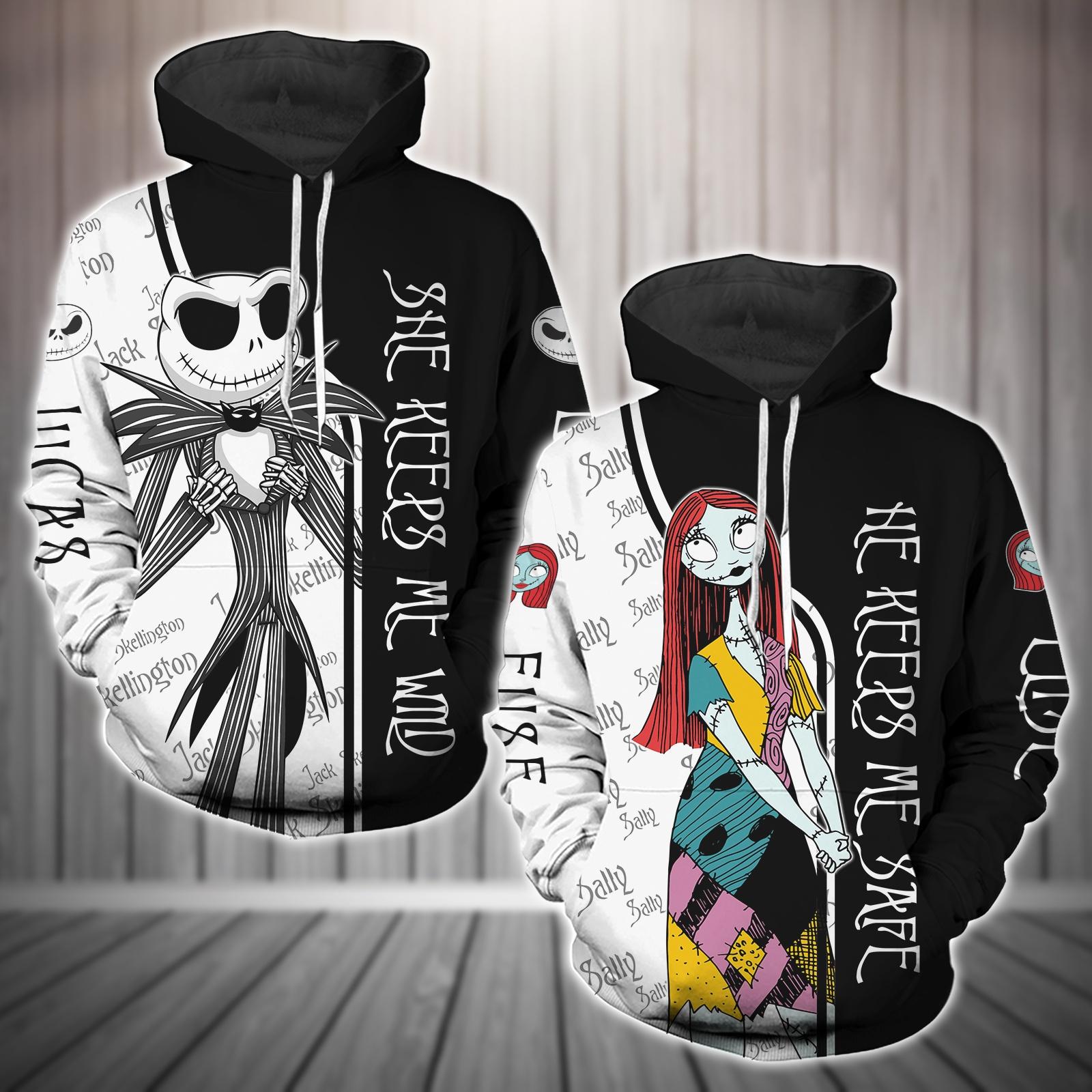She keeps me safe she keeps me wild best friend hoodies sale