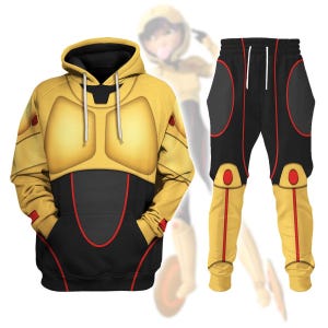 Go Go Tomago Lemon Super Armor Costume Hoodie And Joggers, Big Hero 6 Sweatshirt Shirt, Big Hero 6 Inspired Cosplay Costume, Xmas Gift