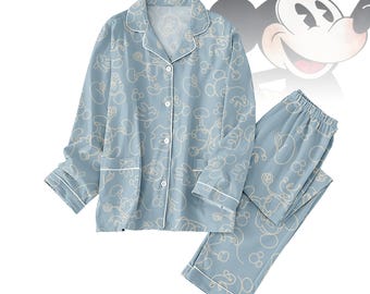 Pijama de Mickey de Disney, pijama de Mickey y sus amigos para ella, pijama de Magic Kingdom, pijama para viaje a Disneyland, pijama de Mickey Mouse