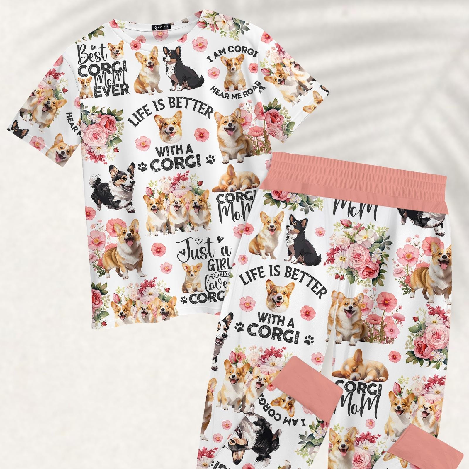 Corgi Cuteness - Men's Pajama Pants – Corgi Boutique, image size:1600x1600