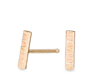 Mini Stick Studs - 14k gold | Fine Collection